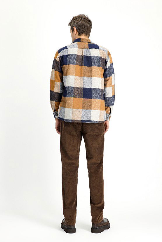 Erkek Giyim - Regular Fit Pamuk Kadife Pantolon