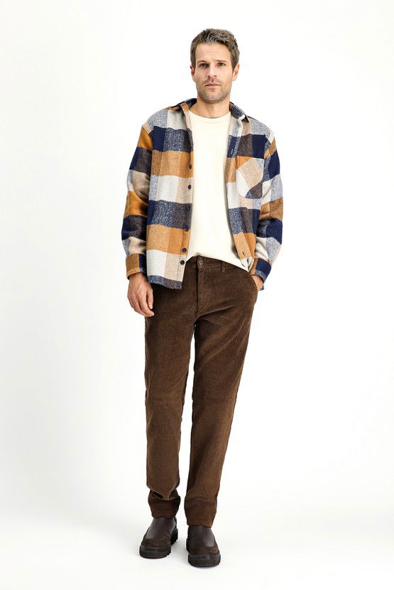 Erkek Giyim - Regular Fit Pamuk Kadife Pantolon