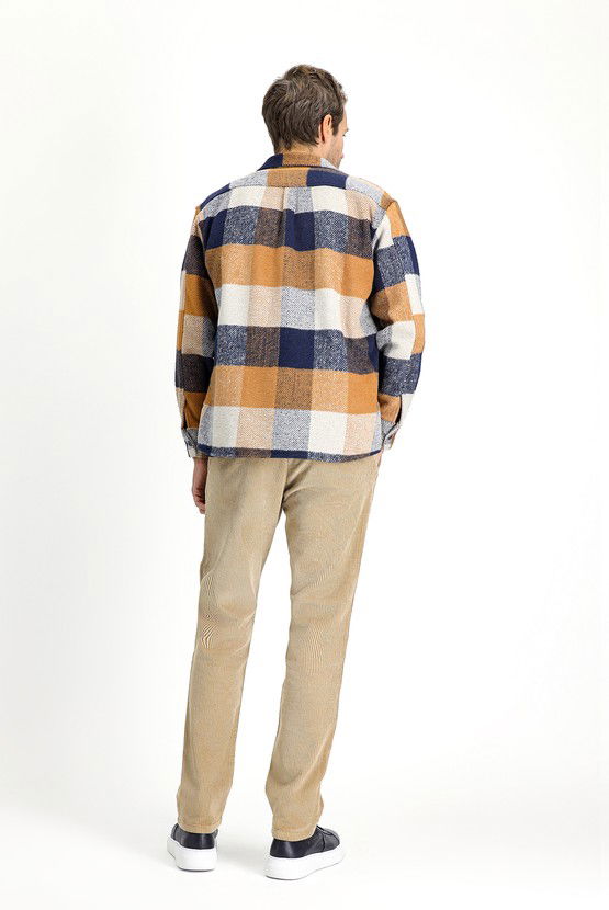 Erkek Giyim - Regular Fit Pamuk Kadife Pantolon