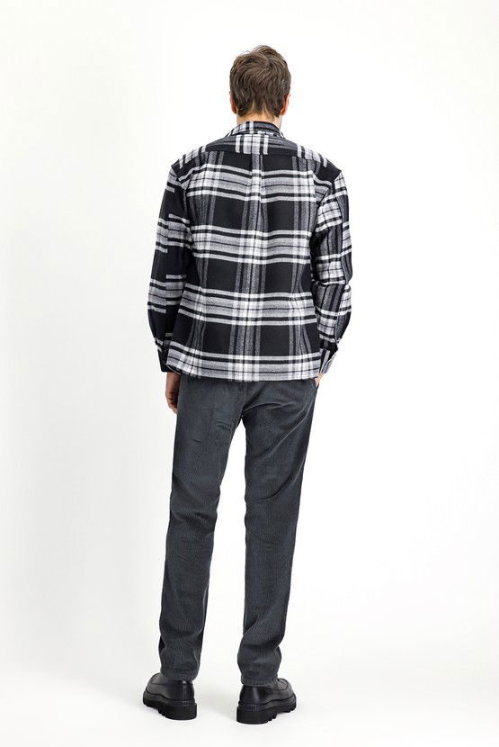 Erkek Giyim - Regular Fit Pamuk Kadife Pantolon