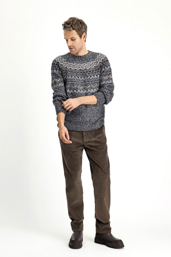Erkek Giyim - Regular Fit Pamuk Kadife Pantolon