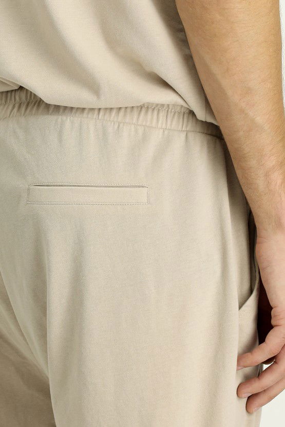 Erkek Giyim - Kısa Kol Bisiklet Yaka 3'lü Şortlu Pijama Seti