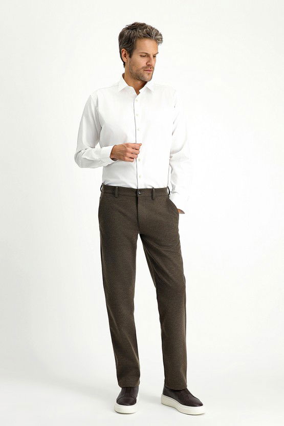 Erkek Giyim - Uzun Kol Slim Fit Dar Kesim Klasik Pamuk Gömlek