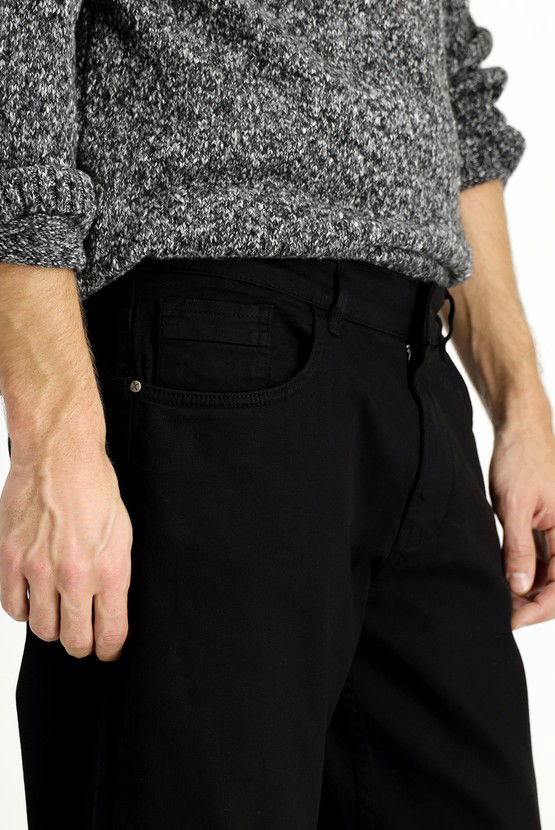 Erkek Giyim - Relax Fit Rahat Kesim Likralı Kanvas / Chino Pantolon