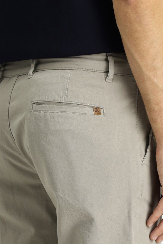 Erkek Giyim - Regular Fit Likralı Kanvas / Chino Pantolon