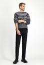  SİYAH  Slim Fit Dar Kesim Yünlü Klasik Kumaş Pantolon