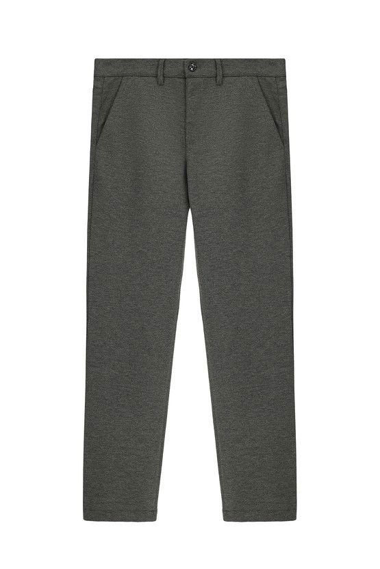 Erkek Giyim - Slim Fit Dar Kesim Likralı Örme Klasik Kumaş Pantolon