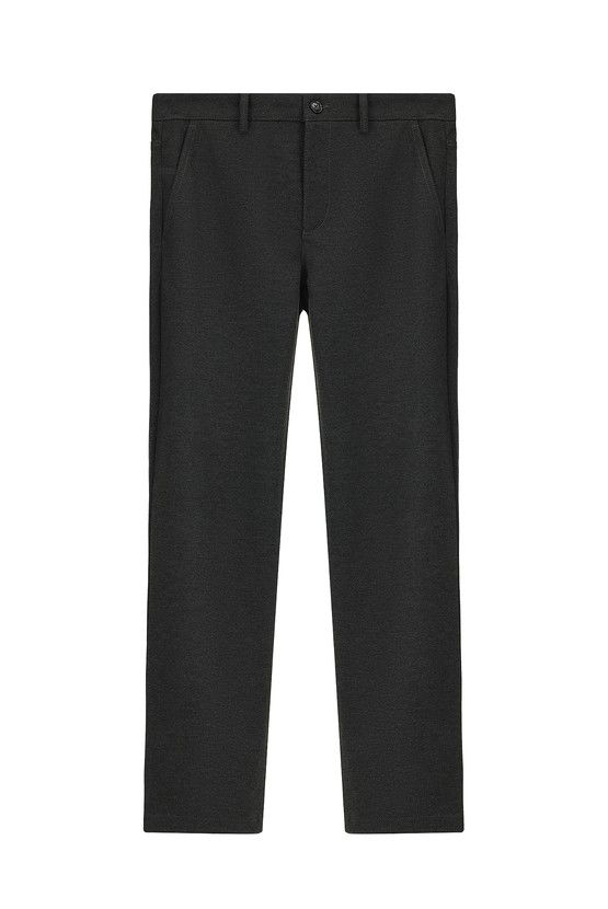 Erkek Giyim - Slim Fit Dar Kesim Likralı Örme Klasik Kumaş Pantolon