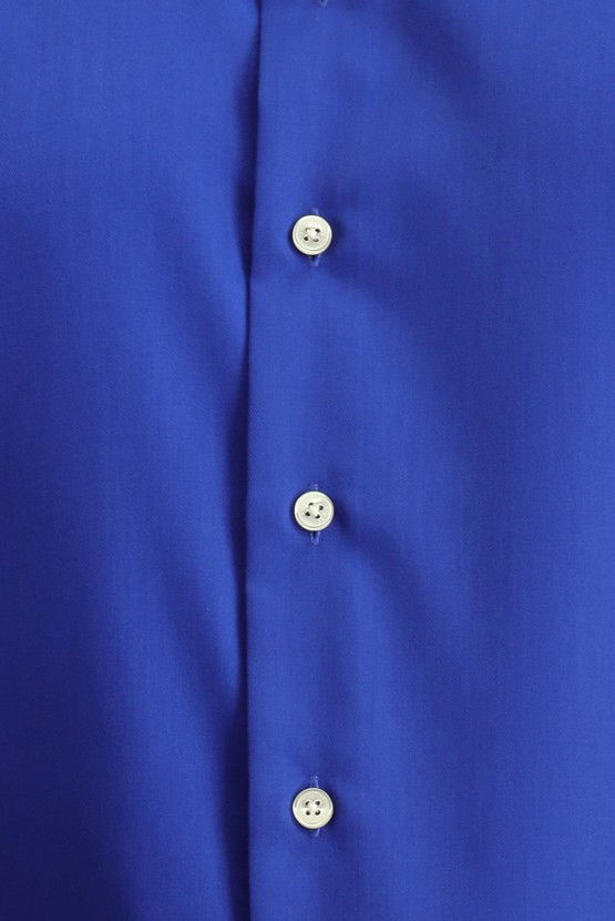 Erkek Giyim - Uzun Kol Slim Fit Dar Kesim Klasik Non Iron Pamuklu Gömlek