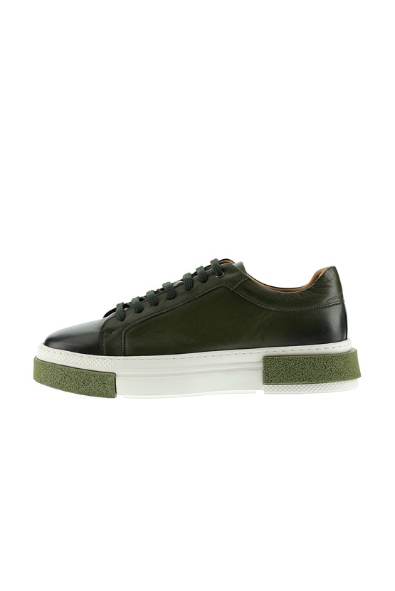 Erkek Giyim - Sneaker Deri Ayakkabı
