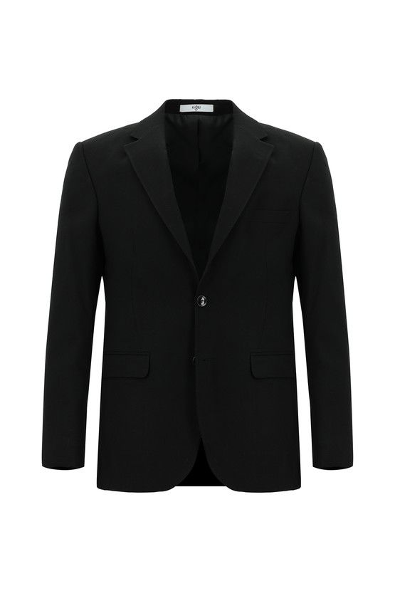Erkek Giyim - Slim Fit Dar Kesim Desenli Klasik Ceket