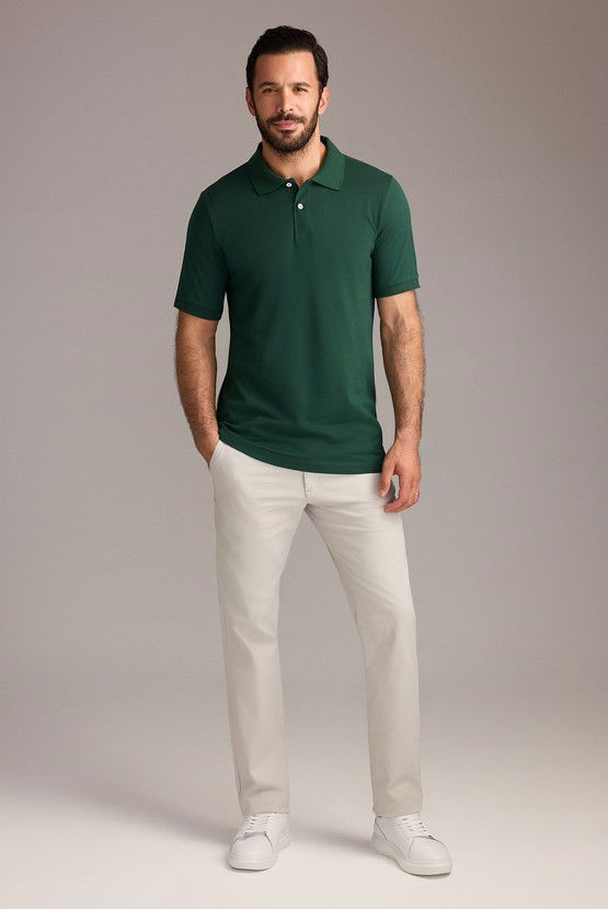 Erkek Giyim - Slim Fit Dar Kesim Likralı Kanvas / Chino Pantolon