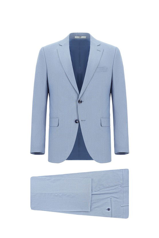 Erkek Giyim - Slim Fit Dar Kesim Klasik Takım Elbise