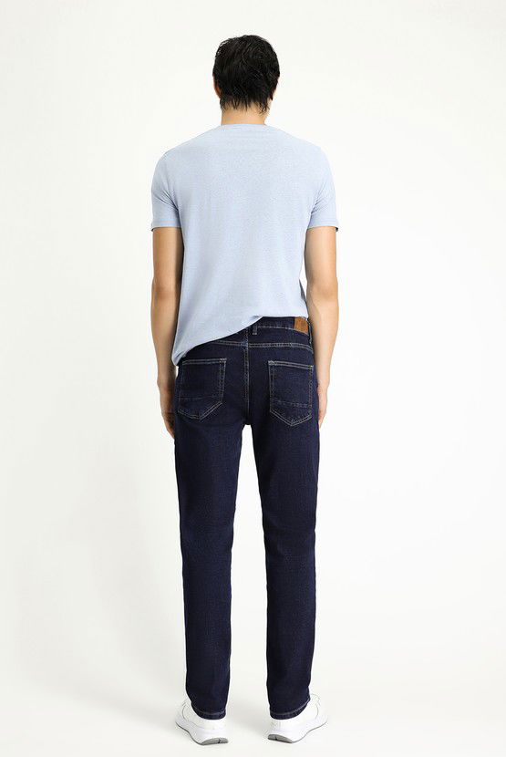 Erkek Giyim - Slim Fit Dar Kesim Likralı Denim Pantolon