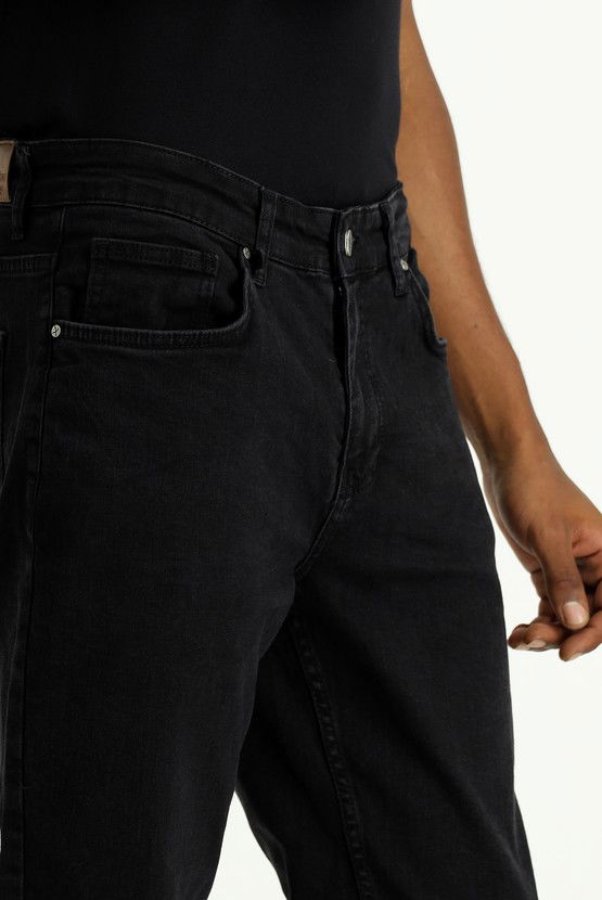 Erkek Giyim - Slim Fit Dar Kesim Likralı Denim Pantolon