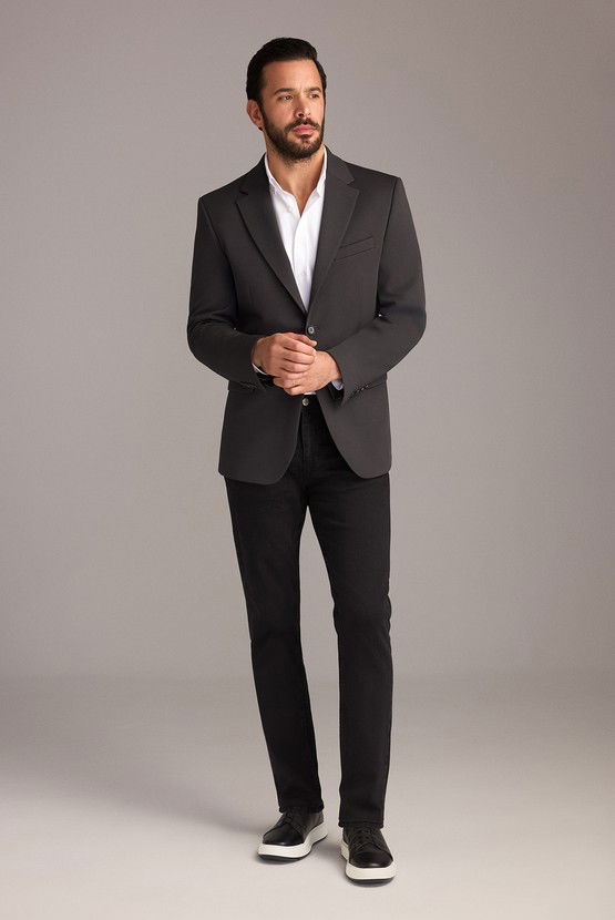 Erkek Giyim - Slim Fit Dar Kesim Likralı Denim Pantolon