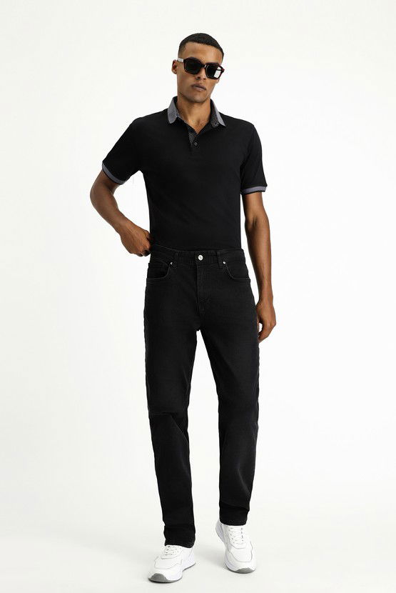 Erkek Giyim - Slim Fit Dar Kesim Likralı Denim Pantolon