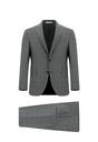  KOYU FÜME  Slim Fit Dar Kesim Klasik Ekose Takım Elbise