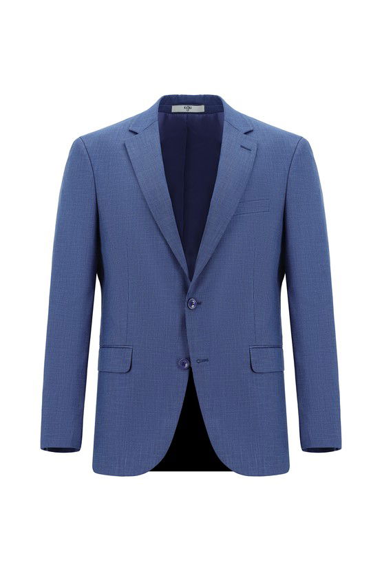 Erkek Giyim - Slim Fit Dar Kesim Klasik Desenli Takım Elbise