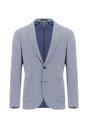  MAVİ  Super Slim Fit Ekstra Dar Kesim Desenli Spor Pamuklu Ceket