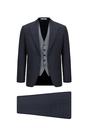  ORTA LACİVERT  Slim Fit Dar Kesim Kombinli Yelekli Takım Elbise