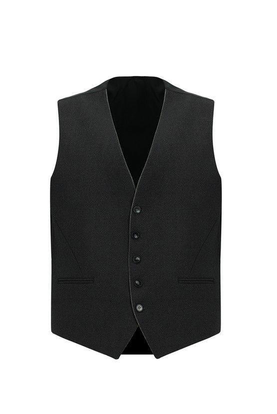 Erkek Giyim - Super Slim Fit Ekstra Dar Kesim Kombinli Yelekli Takım Elbise