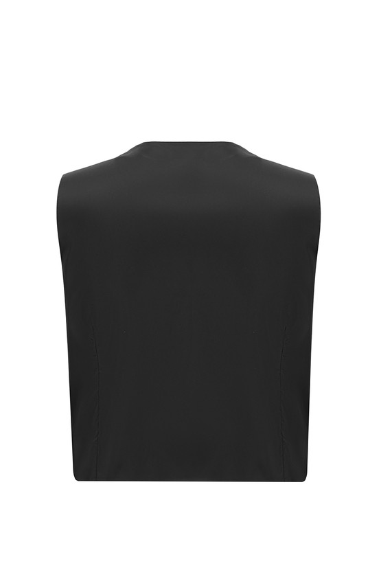 Erkek Giyim - Slim Fit Dar Kesim Çizgili Kombinli Yelekli Takım Elbise
