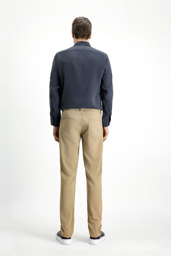 Erkek Giyim - Slim Fit Dar Kesim Kanvas / Chino Pantolon