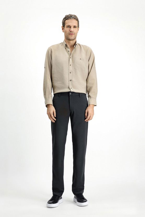 Erkek Giyim - Regular Fit Kanvas / Chino Pantolon