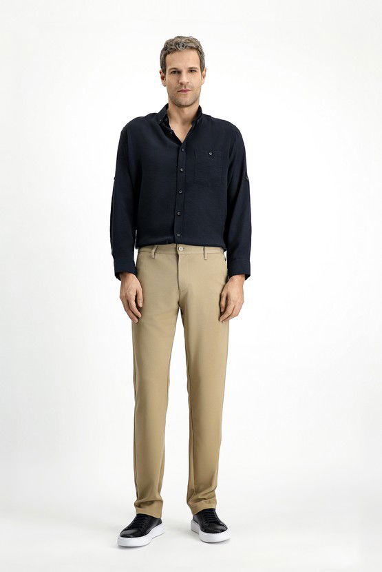 Erkek Giyim - Regular Fit Kanvas / Chino Pantolon