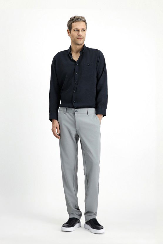 Erkek Giyim - Regular Fit Kanvas / Chino Pantolon