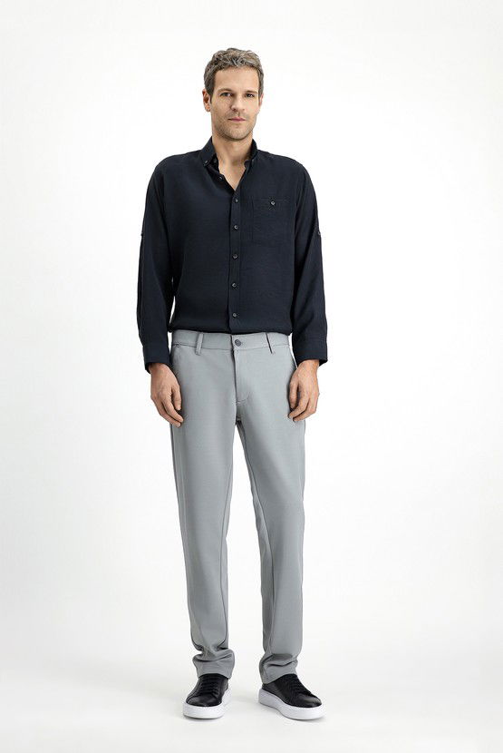 Erkek Giyim - Regular Fit Kanvas / Chino Pantolon