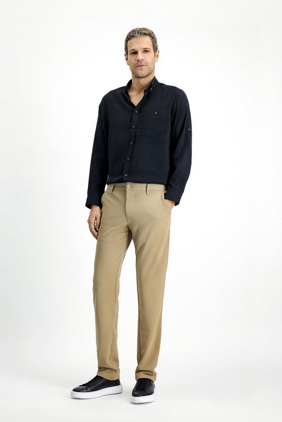 Erkek Giyim - Regular Fit Kanvas / Chino Pantolon