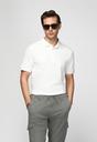  EKRU  Polo Yaka Regular Fit Desenli Pamuklu Tişört