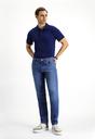  ORTA LACİVERT  Slim Fit Dar Kesim Likralı Denim Pantolon