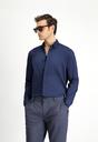  KOYU LACİVERT  Techno-Line Uzun Kol Slim Fit Dar Kesim Klasik Pamuklu Gömlek
