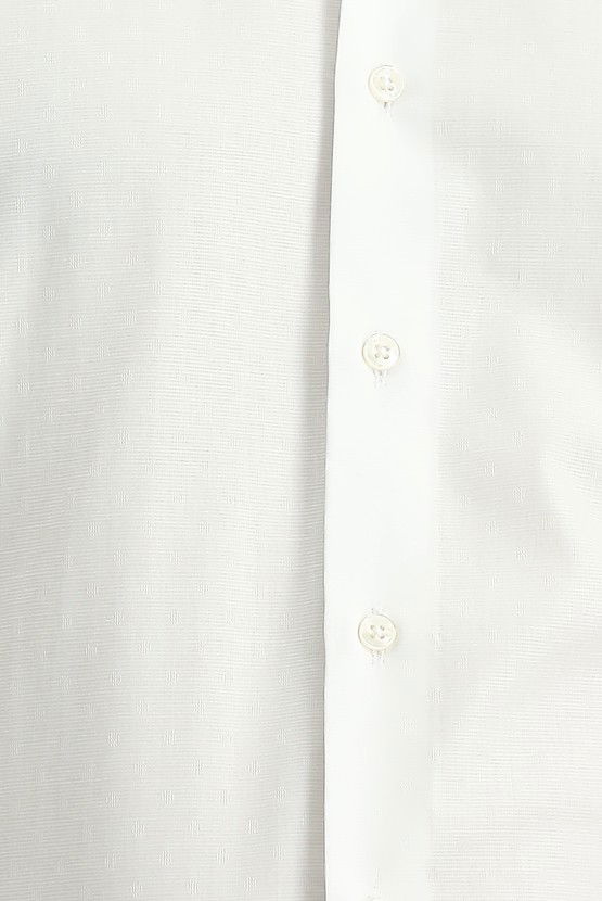Erkek Giyim - Uzun Kol Slim Fit Dar Kesim Klasik Desenli Pamuk Gömlek