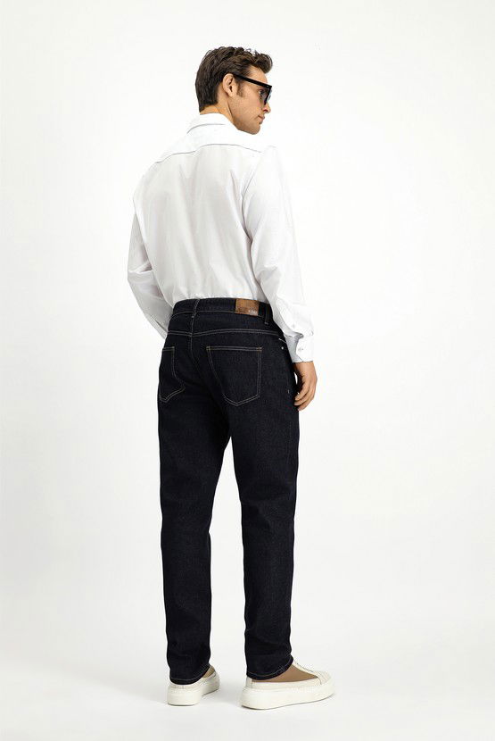 Erkek Giyim - Regular Fit Likralı Denim Pantolon