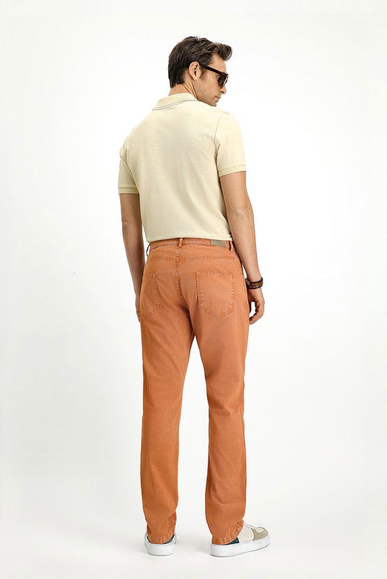 Erkek Giyim - Regular Fit Likralı Kanvas / Chino Pantolon