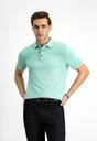  KOYU YEŞİL  Regular Fit Pamuklu Polo Yaka Tişört