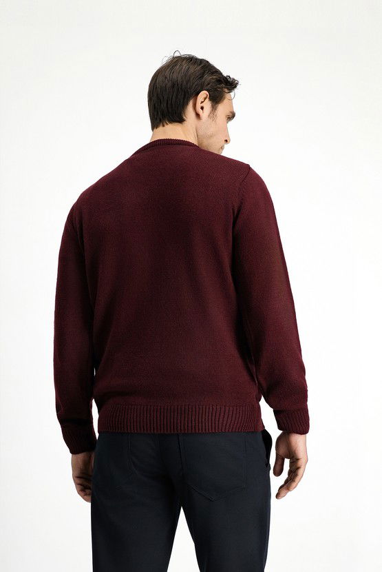 Erkek Giyim - V Yaka Regular Fit Triko Kazak