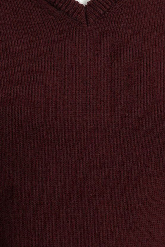 Erkek Giyim - V Yaka Regular Fit Triko Kazak