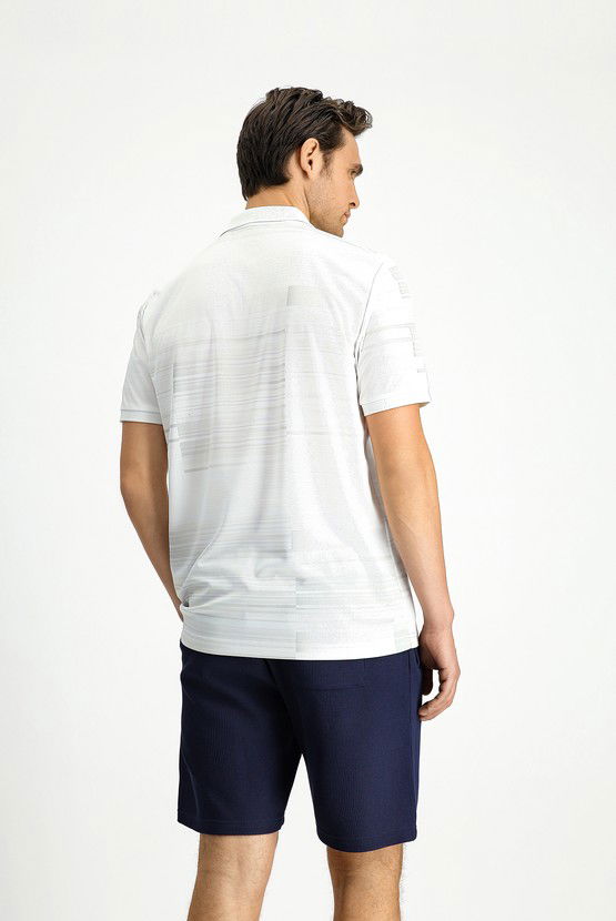 Erkek Giyim - Regular Fit Baskılı Polo Yaka Tişört