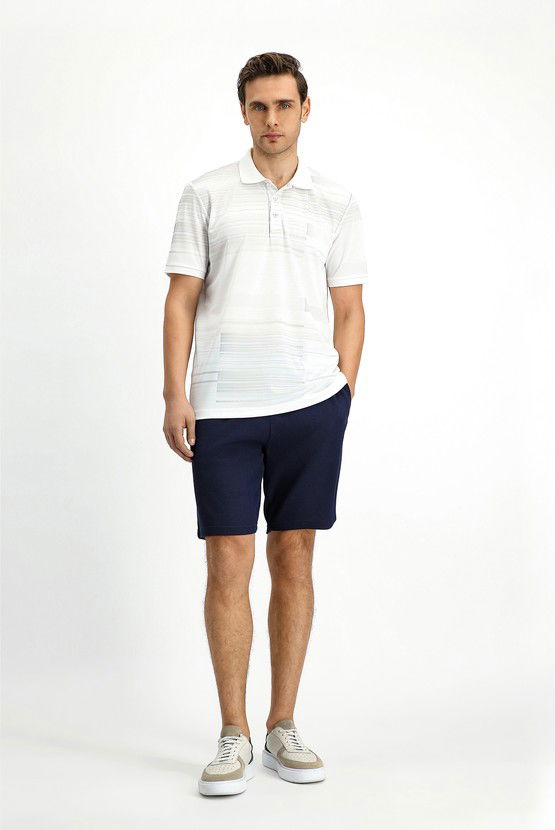Erkek Giyim - Regular Fit Baskılı Polo Yaka Tişört