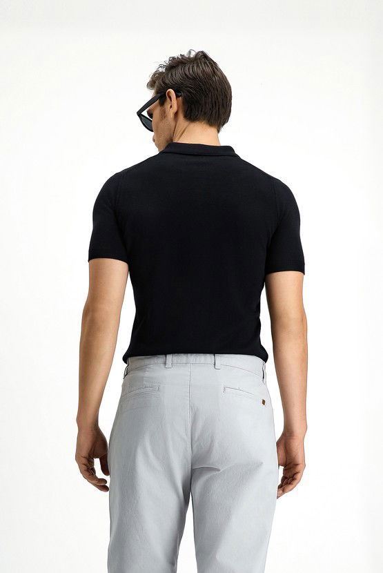 Erkek Giyim - Slim Fit Dar Kesim Pamuk Polo Yaka Tişört