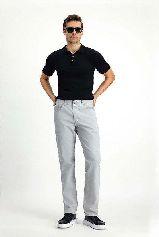 Erkek Giyim - Slim Fit Dar Kesim Pamuk Polo Yaka Tişört