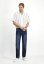  KOYU MAVİ  Slim Fit Dar Kesim Likralı Denim Pantolon