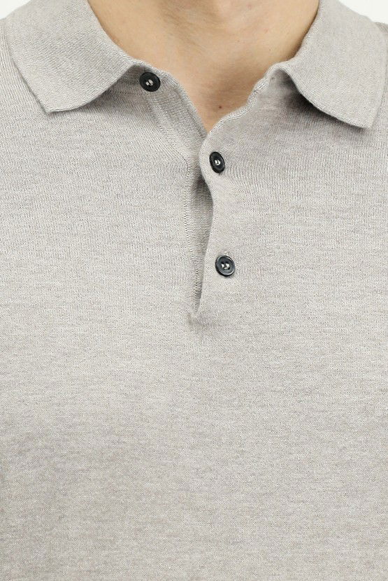 Erkek Giyim - Regular Fit Pamuklu Polo Yaka Tişört