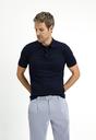  ORTA LACİVERT  Regular Fit Pamuklu Polo Yaka Tişört