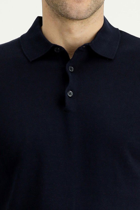 Erkek Giyim - Regular Fit Pamuklu Polo Yaka Tişört